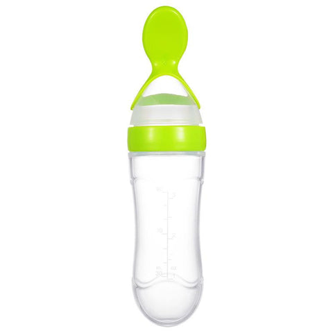 Image of 90ml Baby Squeezing Feeding Spoon Silicone Feeding Bottle Training Spoon Infant Cereal Food Spoon Infant Cereal Supplement #20
